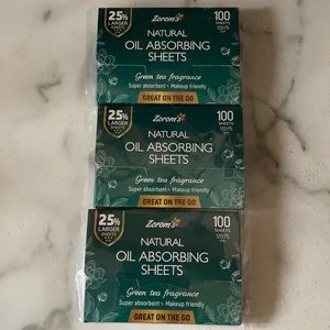 New in package oil absorbing sheets, 300 total